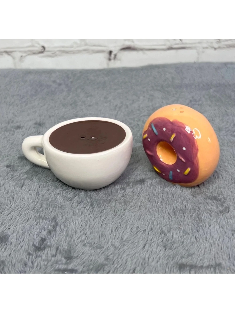 Decorative Donut and Coffee Ceramic salt and pepper shakers form target